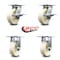 Service Caster 6 Inch Nylon Caster Set with Roller Bearing 2 Brakes and 2 Rigid SCC-35S620-NYR-SLB-2-R-2 - alternate 5